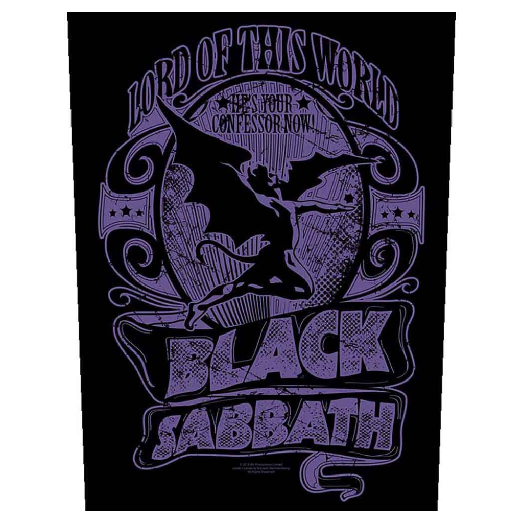 Black Sabbath Backpatch Rückenaufnäher · Lord Of This World (29cm x 34cm)