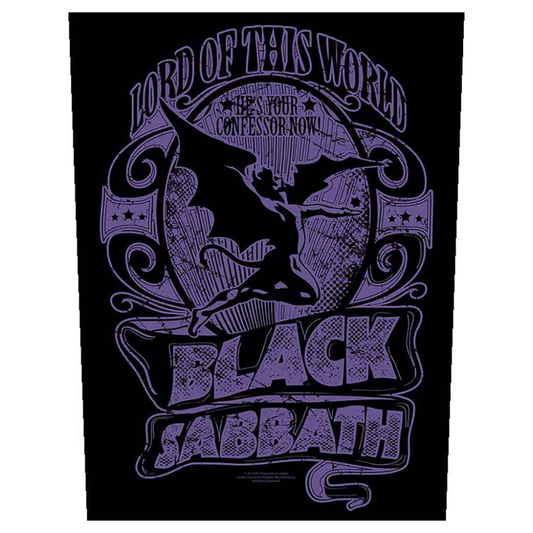 Black Sabbath Backpatch Rückenaufnäher · Lord Of This World (29cm x 34cm)