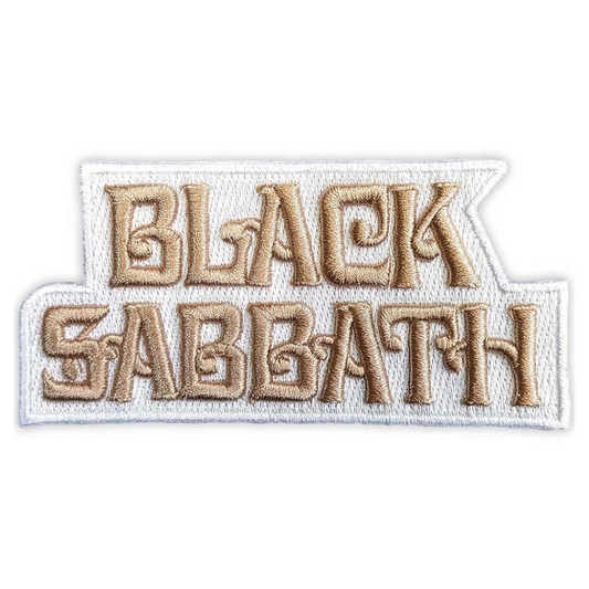 Black Sabbath Patch · Text Logo Brown