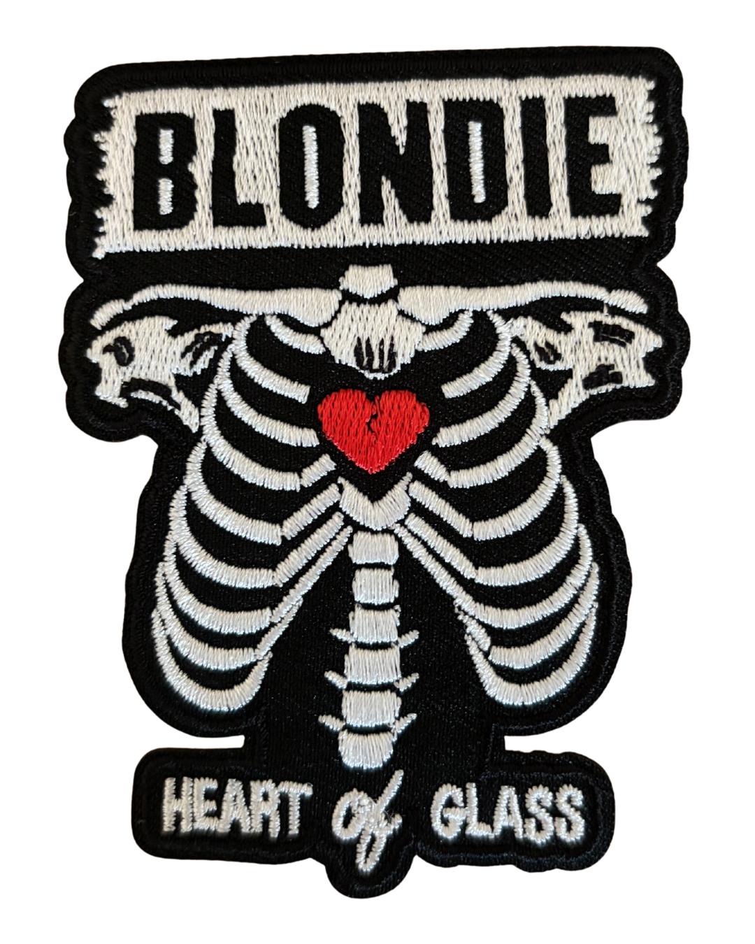 Blondie Patch · Heart Of Glass (7cm x 9cm)