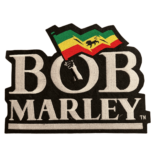 Bob Marley Backpatch Rückenaufnäher · Lion Flag (25cm x 20cm)