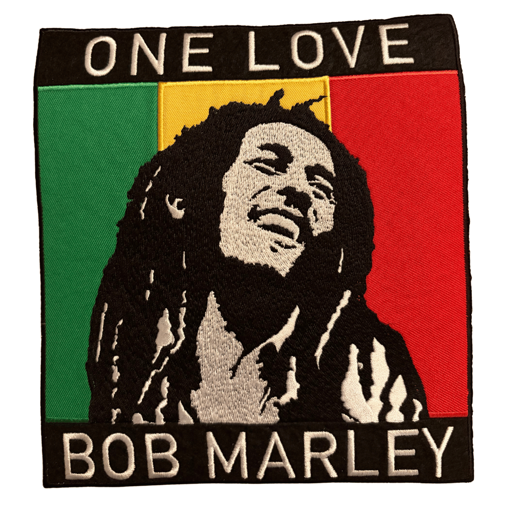 Bob Marley Backpatch Rückenaufnäher · One Love (19cm x 20cm)