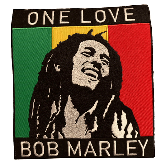Bob Marley Backpatch Rückenaufnäher · One Love (19cm x 20cm)