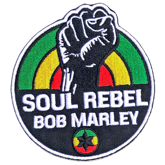 Bob Marley Patch · Soulrebel (7cm x 9cm)