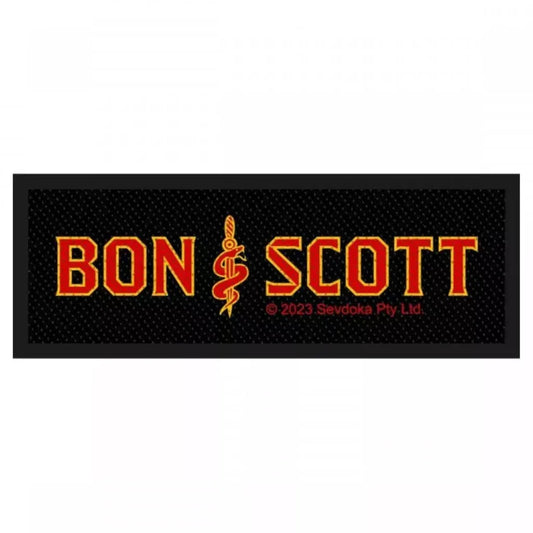 Bon Scott AC/DC Patch · Brother Snake Logo Stripe (11cm x 5cm) - Totenkopf.com