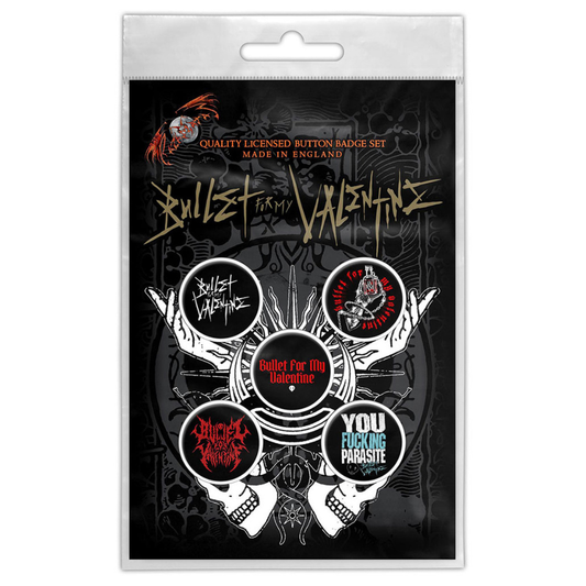 Bullet For My Valentin Button · Logo