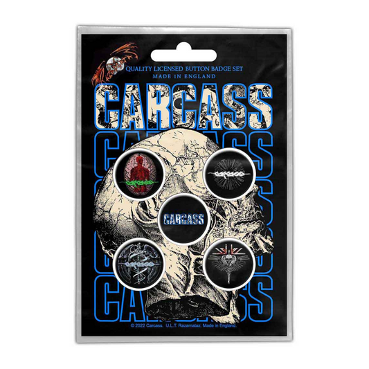 Carcass Anstecker Button Pin Badge (5er Set)