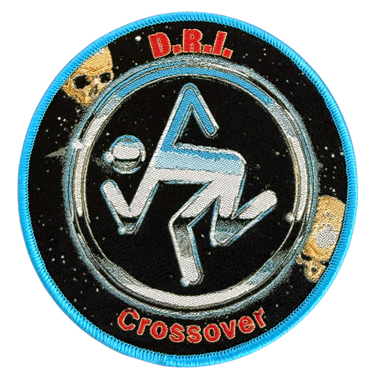 D.R.I  Patch · Crossover Blue Border