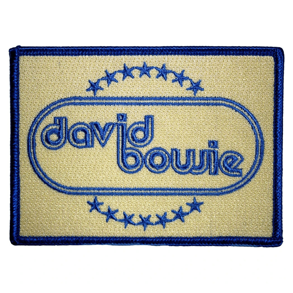David Bowie Patch · Oval And Stars (10cm x 8cm)