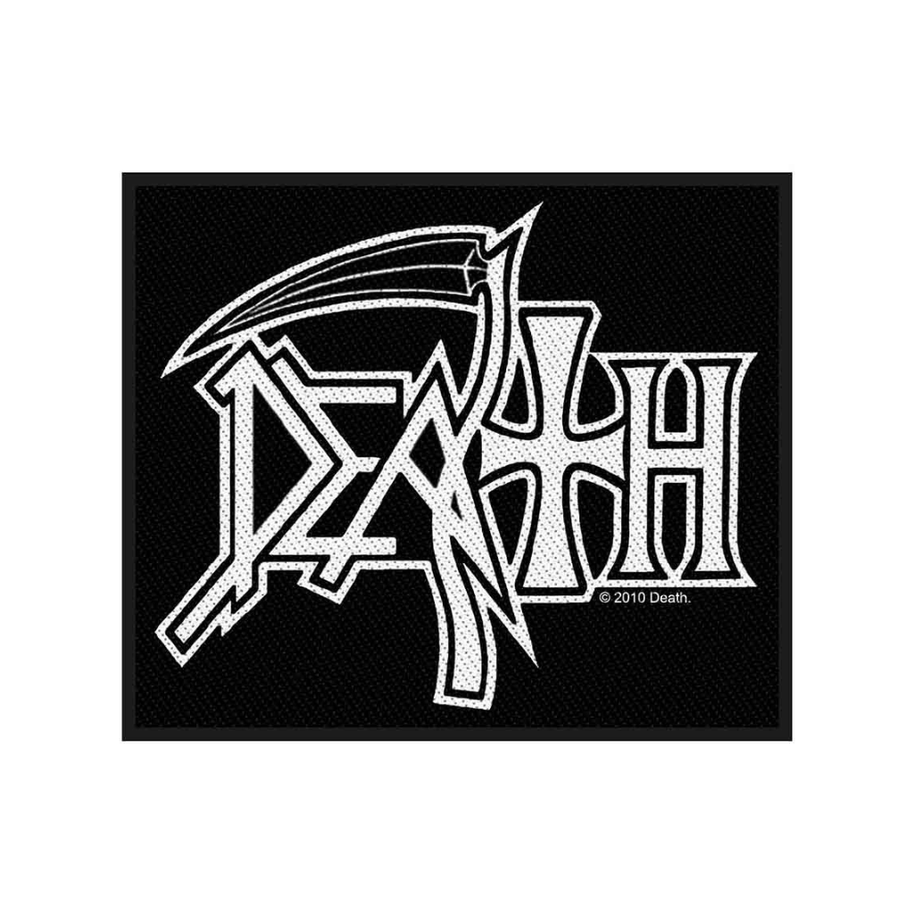 Death Aufnäher Patch Logo Black White
