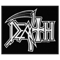 Death Aufnäher Patch Logo Black White