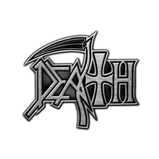 Death Grosser Dunkler Logo Metal Anstecker Pin Badge
