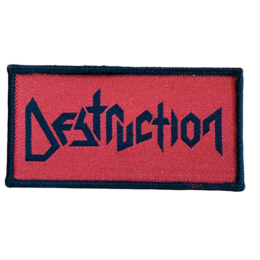 Destruction Patch · Logo Black on Red
