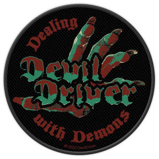 Devil Driver Patch Aufnäher · Dealing with Demons · Offizieller Metal Band Merch