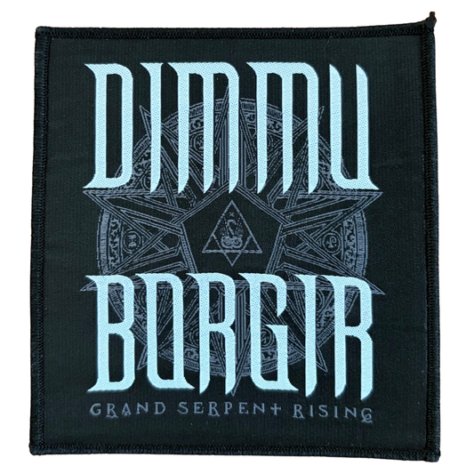 Dimmu Borgir Patch · Grand Serpent Rising Logo (10cm x 10cm)