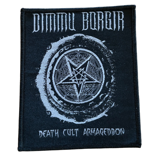 Dimmu Borgir Patch · Death Cult Armageddon Silver (8cm x 10cm)