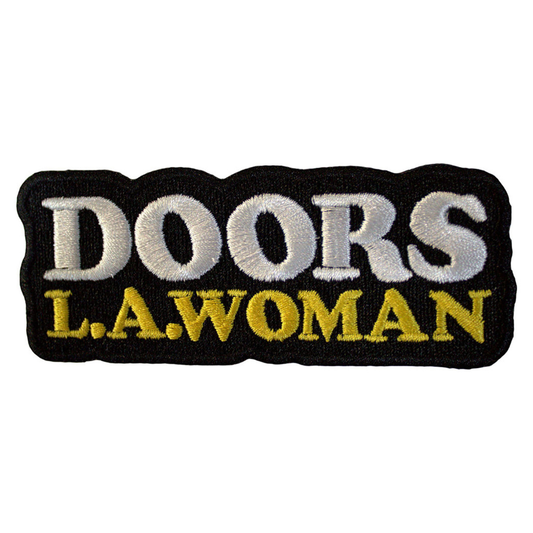 The Doors Patch · LA Woman Text Logo on Black