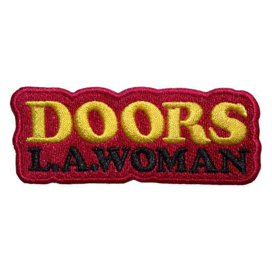 The Doors Patch · LA Woman Text Logo on Red