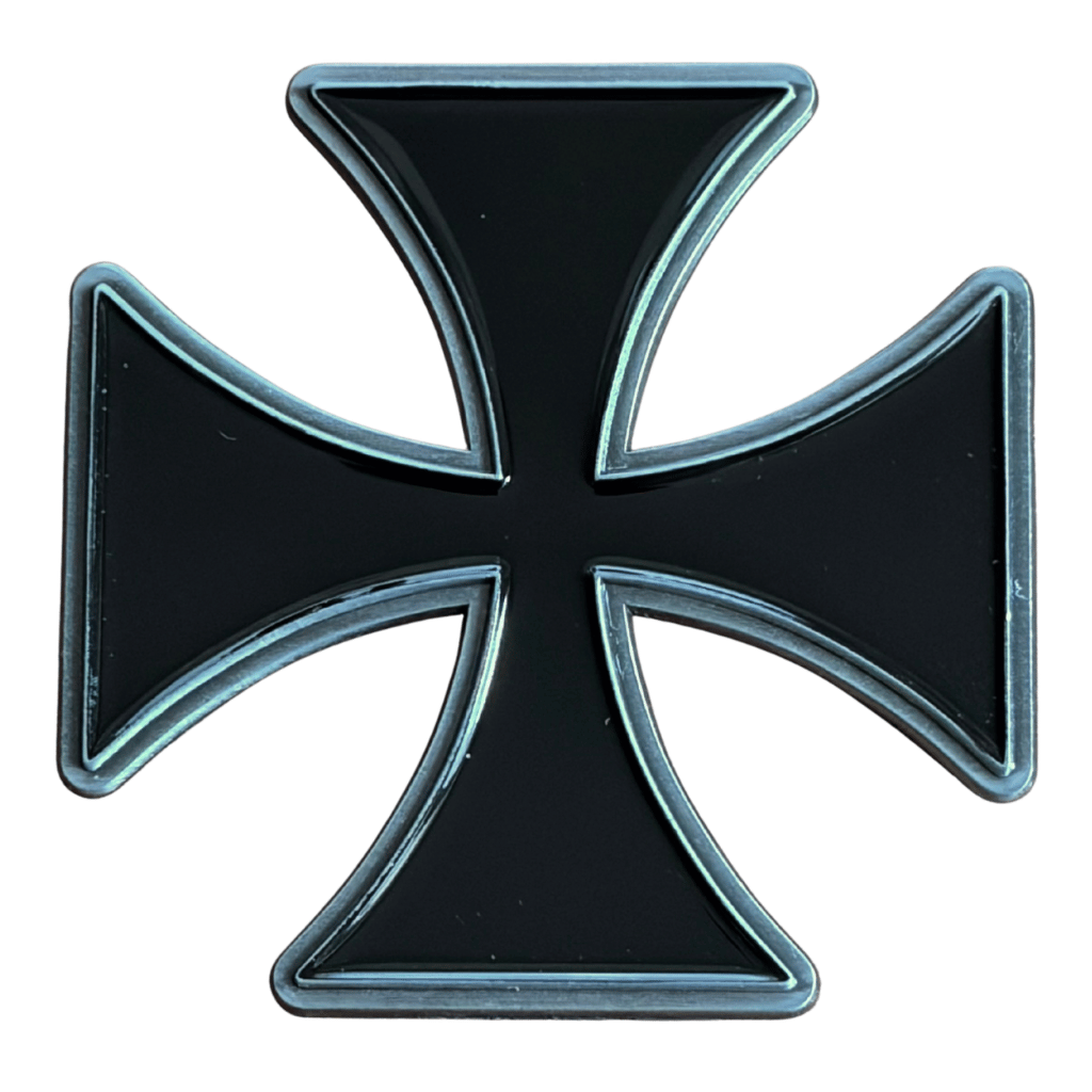 Eisernes Kreuz Anstecker Pin · Biker Motiv Iron Cross (5cm x 5cm)