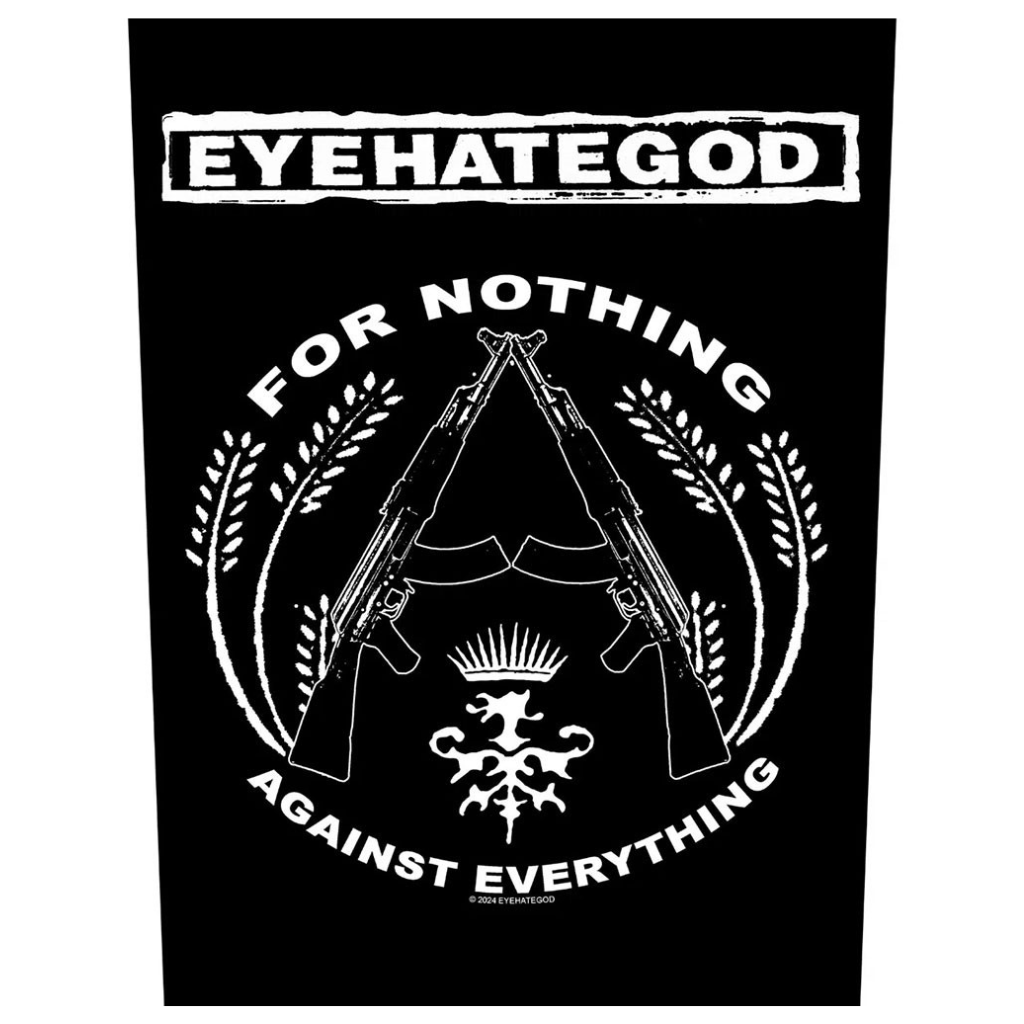 Eyehategod Backpatch Rückenaufnäher · For Nothing Against Everything (29cm x 34cm)