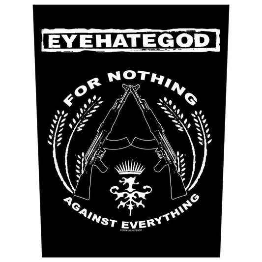 Eyehategod Backpatch Rückenaufnäher · For Nothing Against Everything (29cm x 34cm)