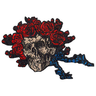 Grateful Dead Patch Aufnäher · Vintage Bertha Skull · Offizieller Metal Band Merch