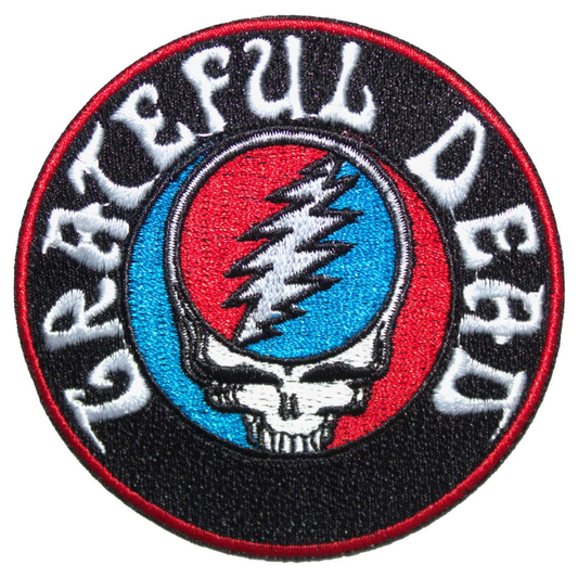Grateful Dead Patch · Steal Your Face Logo V2 (Ø 7cm)