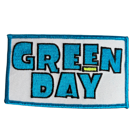 Green Day Patch · Blue Cartoon (10cm x 6cm)