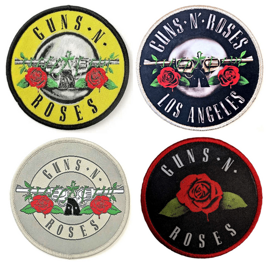 Guns N' Roses Merch Patches 4er Bundle Set (Logos)