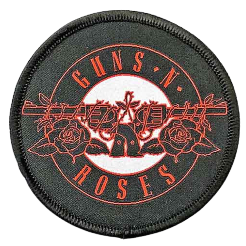 Guns N' Roses Patch Rund · Red Logo (Ø 7cm)