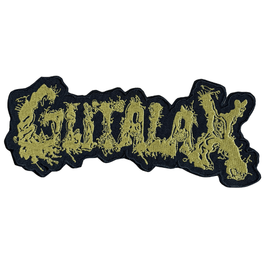 Gutalax Backpatch Rückenaufnäher · Logo Stripe Green (24cm x 10cm)