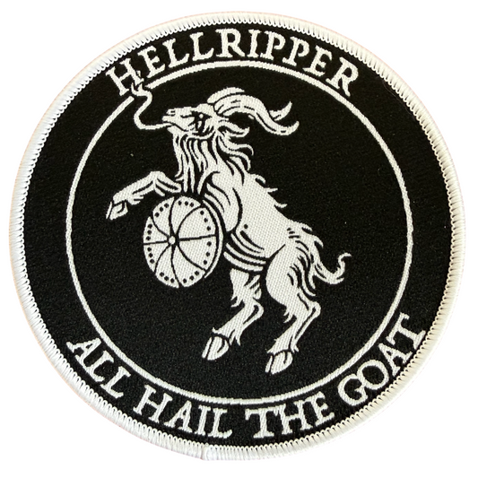 Hellripper Patch · All Hail The Goat White Circle