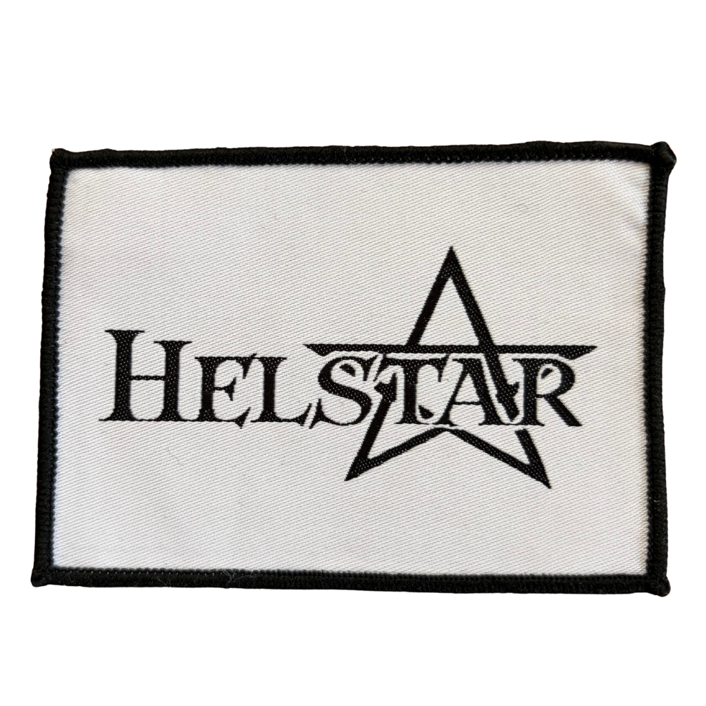 Helstar Patch · Classic Logo White (10cm x 7cm)