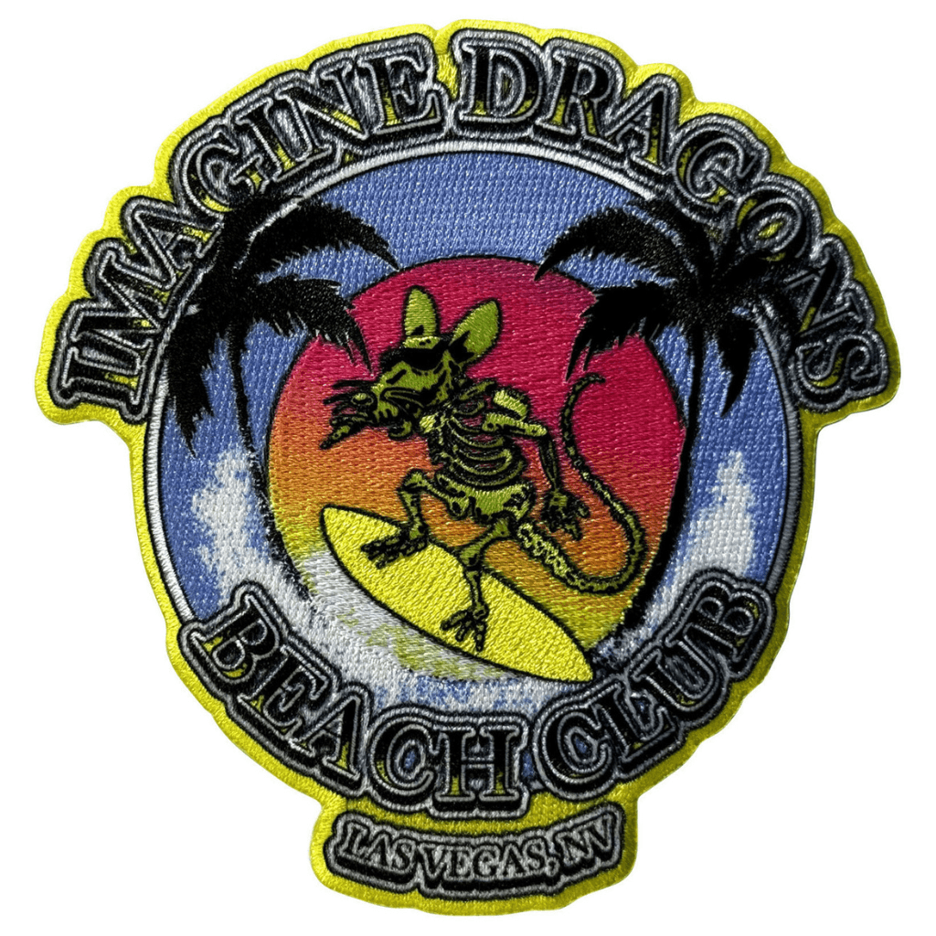Imagine Dragons Patch · Beach Club (10cm x 10cm)