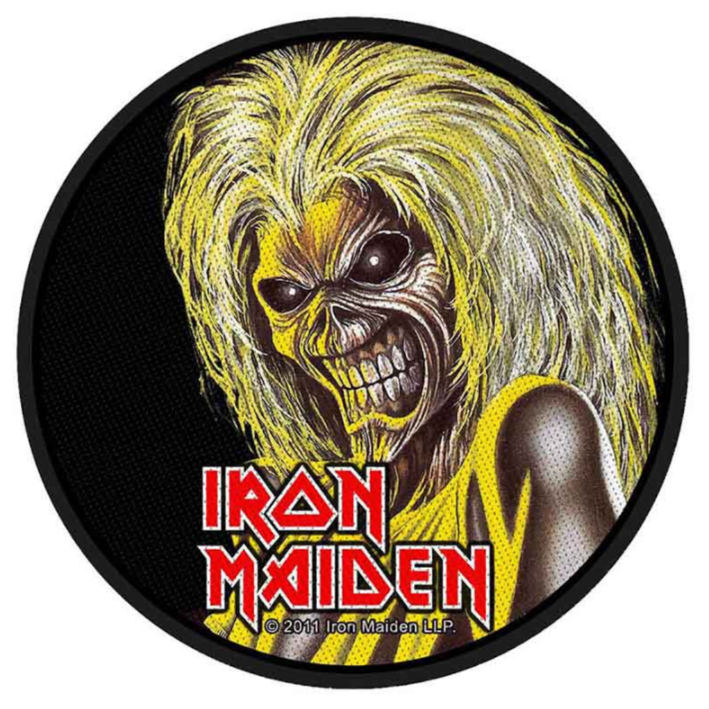 Iron Maiden Band Merch Patch Killers Face Rund