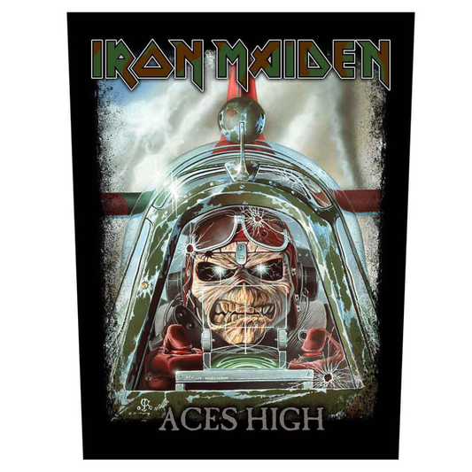 Iron Maiden Backpatch Rückenaufnäher · Aces High (29cm x 34cm)