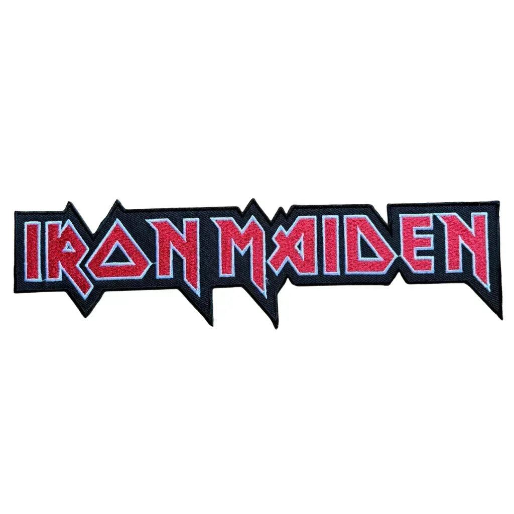 Iron Maiden Backpatch Rückenaufnäher · Text Logo Aufnäher (25cm x 7cm) - Totenkopf.com