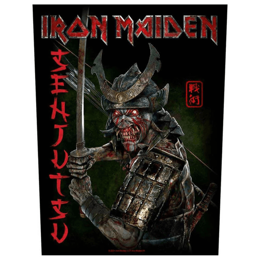Iron Maiden Backpatch Rückenaufnäher · Senjutsu (29cm x 34cm)