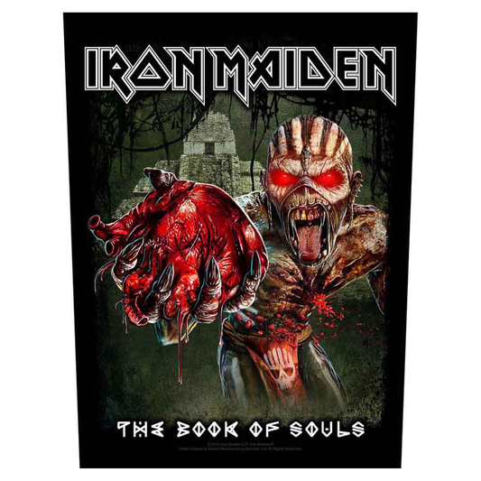 Iron Maiden Backpatch Rückenaufnäher · Eddies Heart (29cm x 34cm)