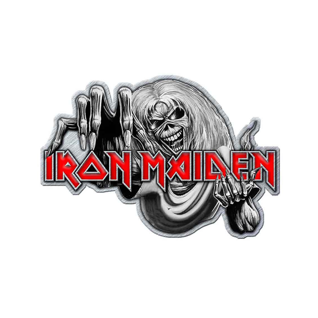 Iron Maiden Grosser Logo Metal Anstecker Pin Badge 