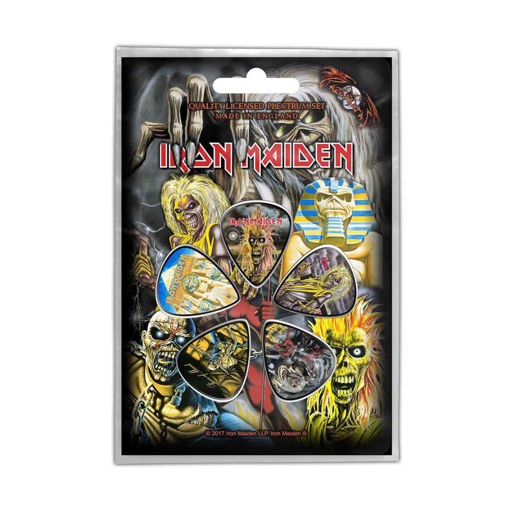 Iron Maiden Gitarren Plektrum (5er Plek Set) Early Albums