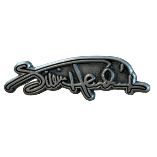Jimi Hendrix Anstecker Pin · Signature Logo (4cm x 1cm)