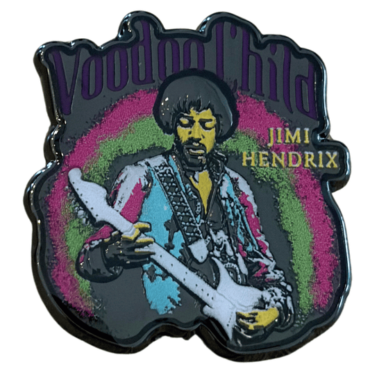 Jimi Hendrix Anstecker Pin · Voodoo Child (2cm x 3cm)