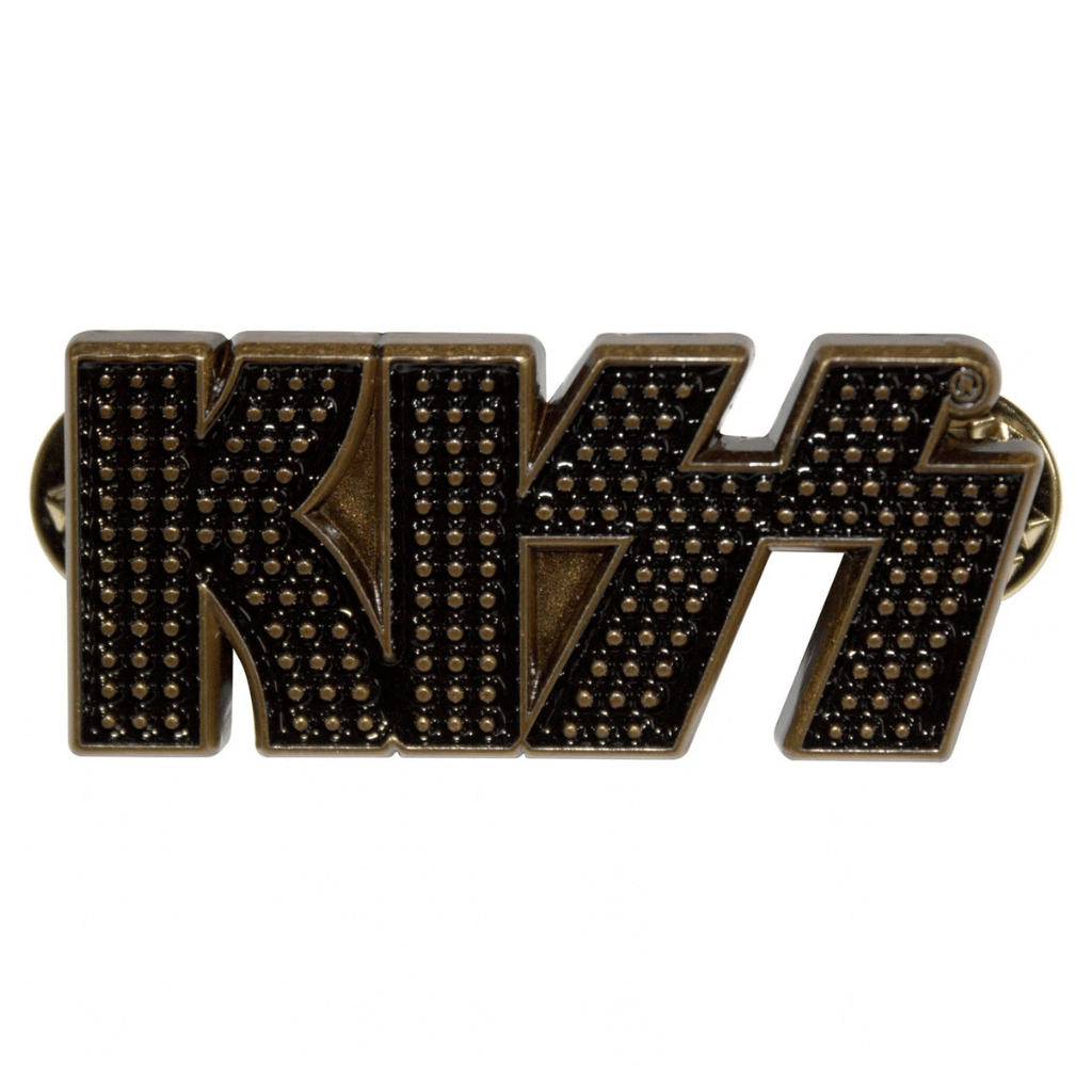 Kiss Anstecker Pin · Gold Dots Logo
