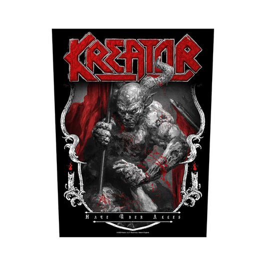 Kreator Backpatch Rückenaufnäher - Motiv: Hate Uber Alles - 36cmx29cm (Copy)