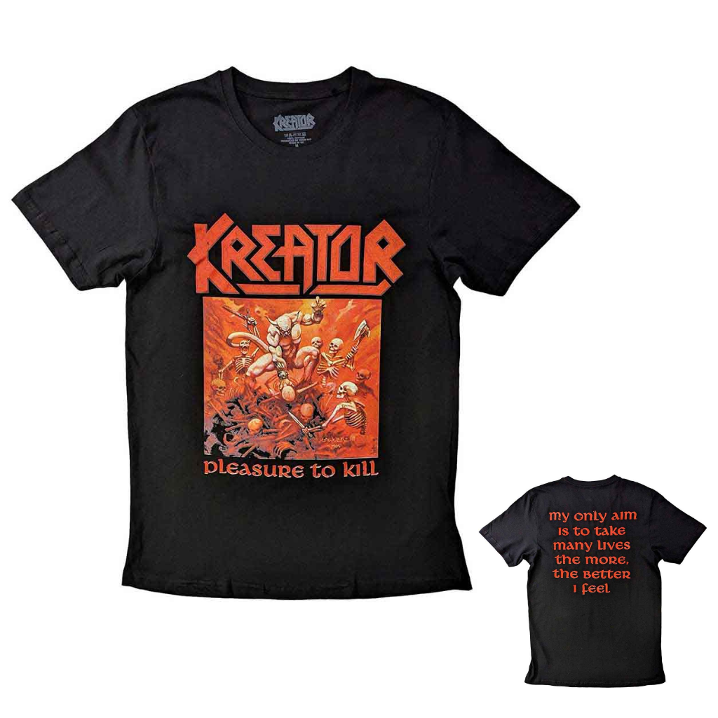 Kreator Unisex T-Shirt Pleasure To Kill (Back Print)