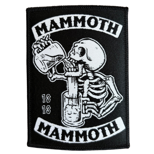 Mammoth Patch · Drunken Skull (8cm x 10cm)