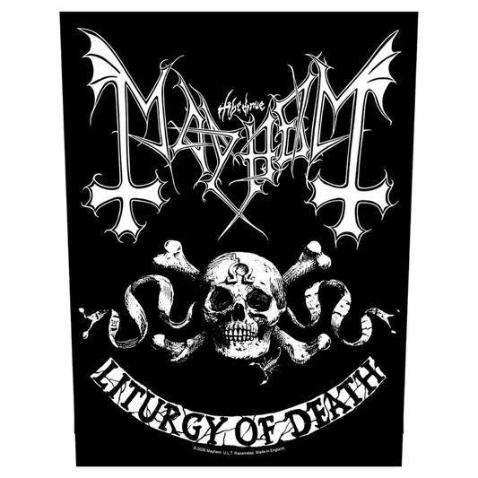 Mayhem Backpatch Rückenaufnäher · Skull Omega (29cm x 34cm)