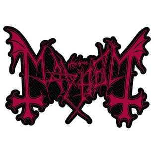 Mayhem Patch Aufnäher · Red Logo · Offizieller Metal Band Merch