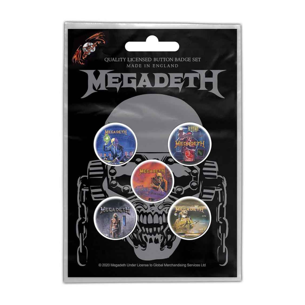 Megadeth Anstecker Button Pin Badge (5er Set)